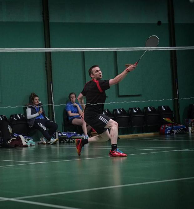 Alex Robinson in singles action for Durham